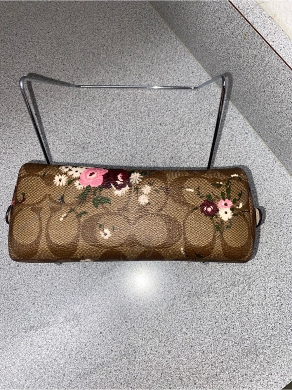 Coach Evergreen Floral Small Boxy Cosmetic Case EUC - Picture 12 of 15